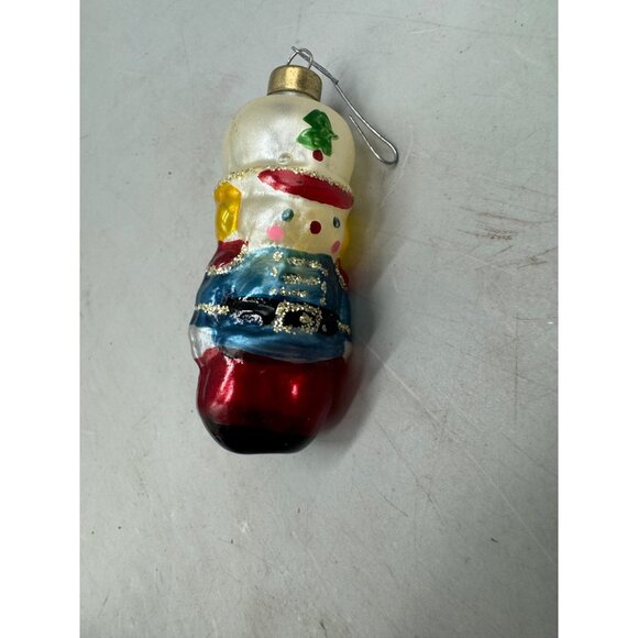 Vintage Glass Nutcracker Soldier Christmas Ornaments Set Of 4 READ - Picture 7 of 10